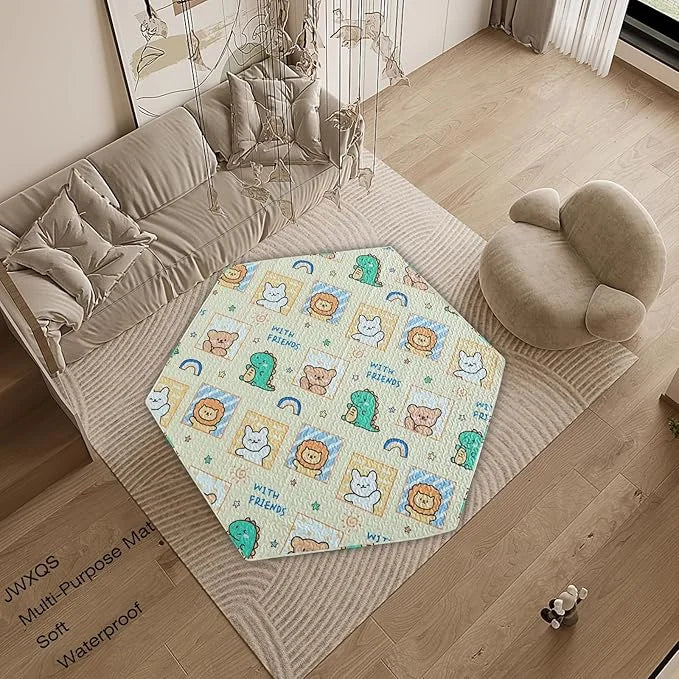 36'' Wide Hexagonal Dog Pen Urine Pad Dog Urine Pad Puppy Pad, [PLAYPEN Not Included!] Reusable Whelping Playpen Crate Reu...