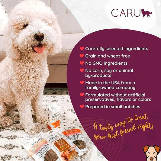 CARU - Soft 'n Tasty Baked Bites - Lamb Bites Dog Treats - Flavorful Training Treats - 4 oz. - Product Image