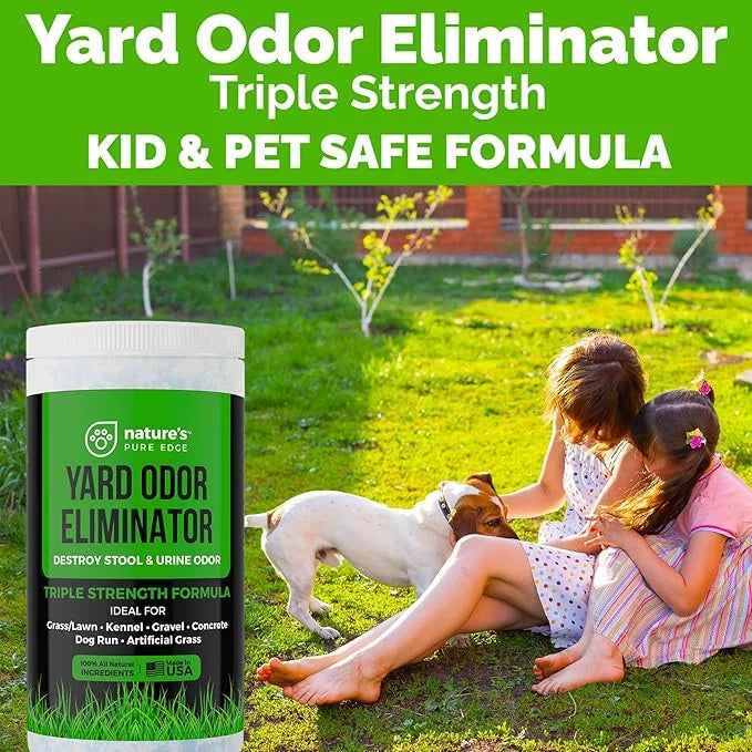 "Nature's Pure Edge,Yard Odor Eliminator. Perfect For Artificial Grass, Patio, Kennel, and Lawn. Instantly Removes Stool a...