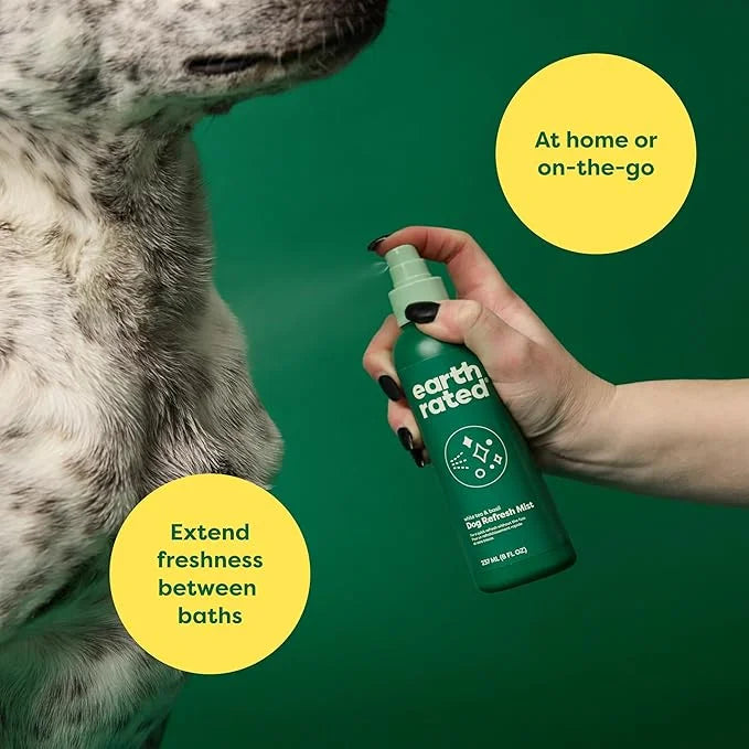 Earth Rated Dog Deodorizing Spray, Conditioning & Odor-Eliminating Perfume for Dogs, for All Coat Types, Refreshing White ...