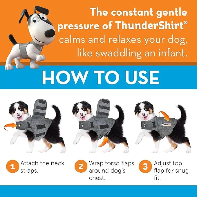 ThunderShirt for Dogs, X Small, Platinum Sport - Dog Anxiety Relief Calming Vest - Product Image