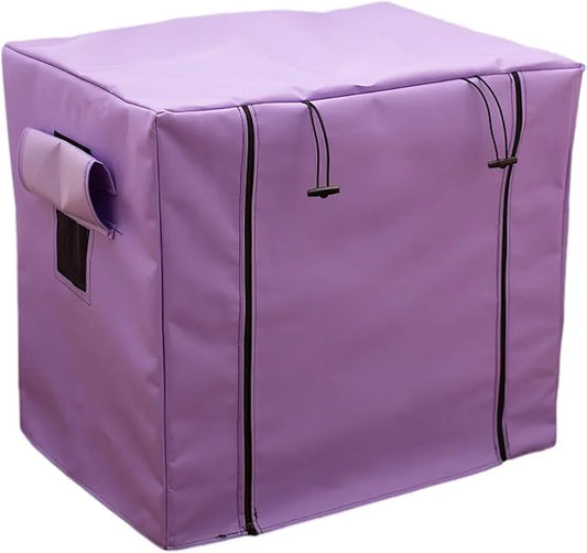 Dog Crate Cover Waterpoof Purple Pet Kennel Covers for Puppy Cat Indoor Outdoor Fit for 1 Door Wire Crate, 27.56x19.69x23....