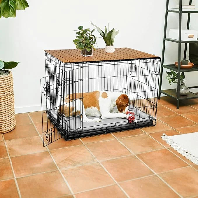 HiCaptain Pet Crate Table Topper – Foldable Wire Dog Kennel Topper Custom Pet Crate Table(XL, for 48 inch Crate) - Product...