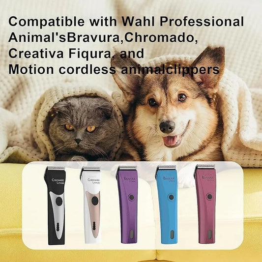 5 in 1 Replacement Blades Compatible with WAHL Bravura .Chromado，Creativa，Figura Dog Clippers for Dogs Grooming（2 Packs - ...