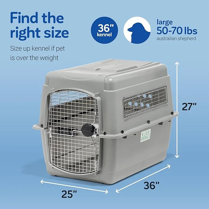 Petmate Sky Kennel - For Air and Travel, Airline Approved Dog Crate for Pets 50-70 lbs, Heavy Duty Dog Kennel, Made in the...