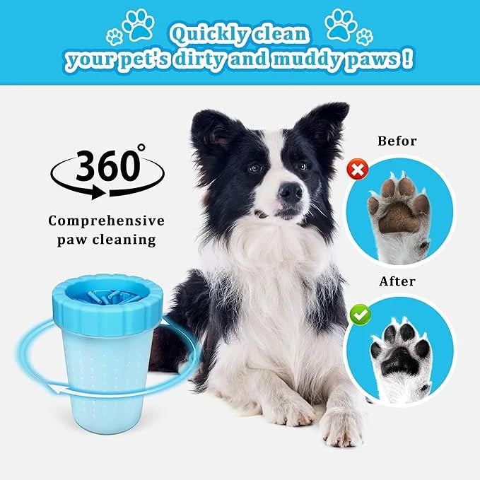 Qianruida Dog Paw Cleaner Cup, Soft Silicone, Portable, Easy to Clean, Removes Mud and Dirt, Grooming Accessory for Home, ...