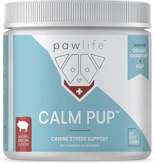 Hemp Dog Calming Chews - Anxiety Relief Treats, 120 Calming Treats for Dogs, Calm Pup Dog Anxiety Relief & Joint Support, ...