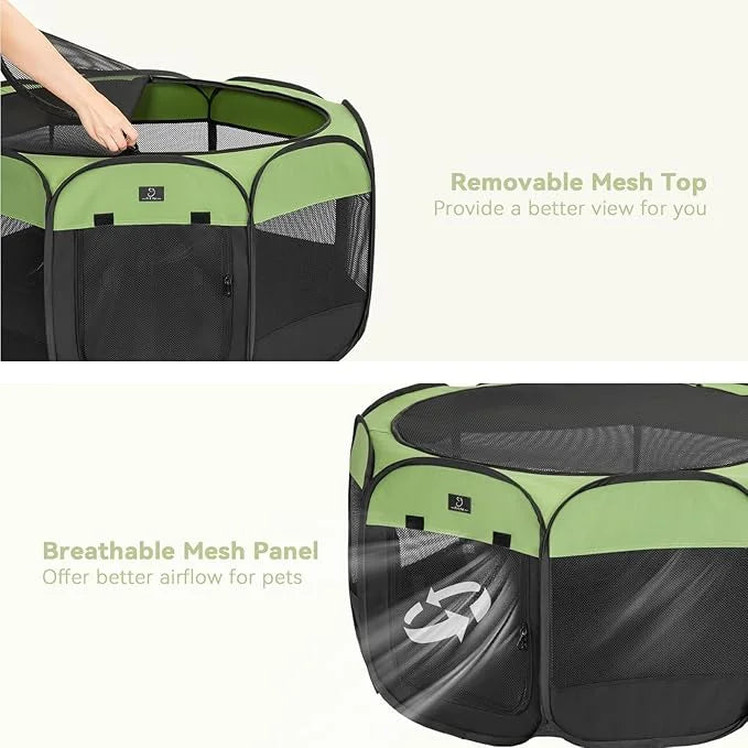 A4Pet Dog Playpen, Portable Pet Playpen, Foldable Dog Playpen Indoor/Outdoor - Ideal for Puppies, Kittens, and Small Anima...
