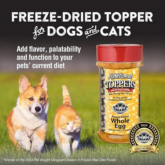 Northwest Naturals Freeze-Dried Whole Chicken Egg Functional Topper - for Dogs & Cats - Healthy, 1 Ingredient, Human Grade...