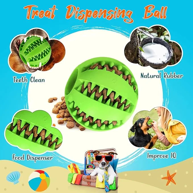 Zeaxuie 9 Pack Luxury Puppy Toys for Teething Small Dogs, Dog Toys with Cute Squeaky Puppy Chew Toys, Treat Ball and More ...