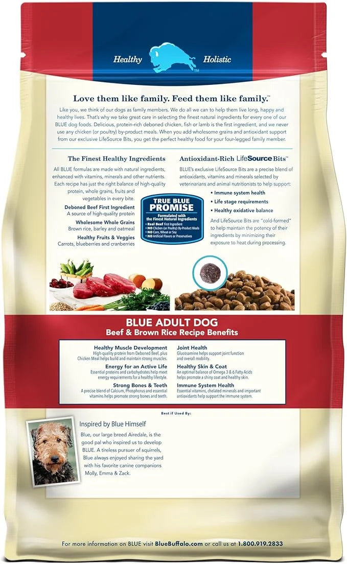 Blue Buffalo Life Protection Formula Adult Dry Dog Food, Helps Build and Maintain Strong Muscles, Made with Natural Ingred...