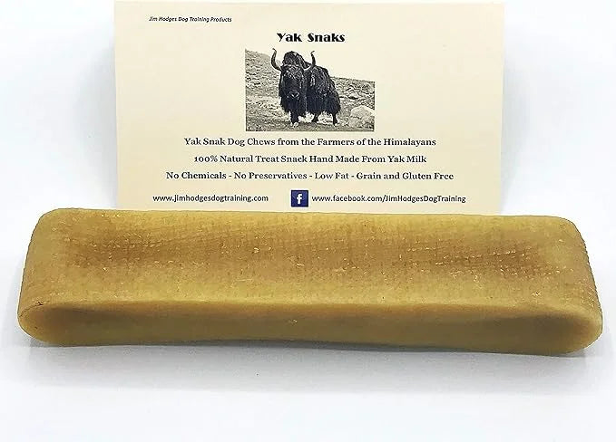 Yak Snak Dog Chews - All Natural Hard Cheese Himalayan Dog Treats - Long Lasting Dog Chews, Made from Yak Milk, Small, Med...
