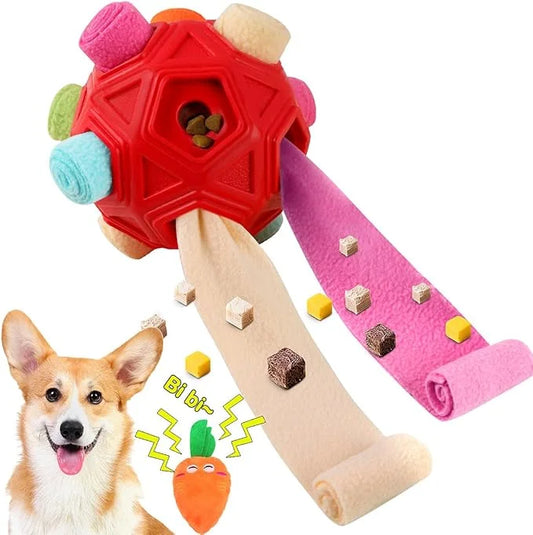Dog Snuffle Ball-Interactive Puzzle Dog Toys Encourage Natural Foraging Skills Slow Feeder for Training and Stress Relief,...