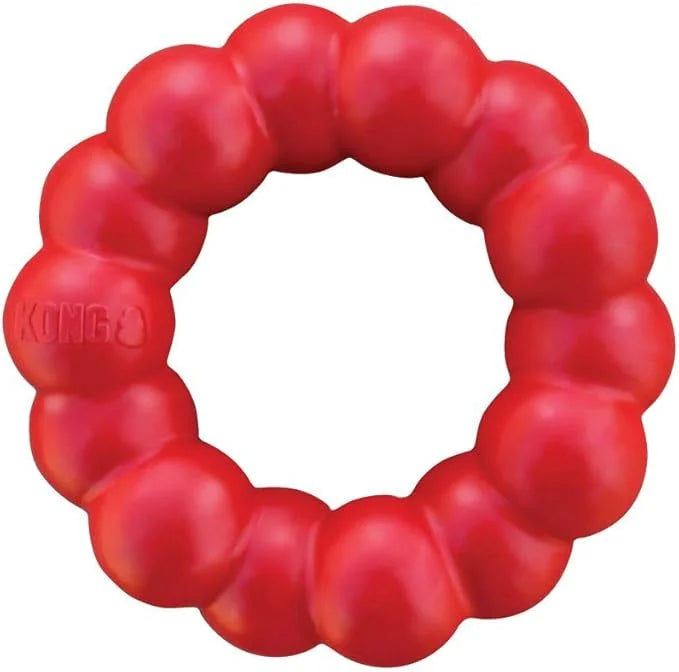 KONG Ring - Natural Rubber Ring Toy for Healthy Chewing Habits - Chew Toy Supports Dog Dental Health - Dog Toy Supports In...