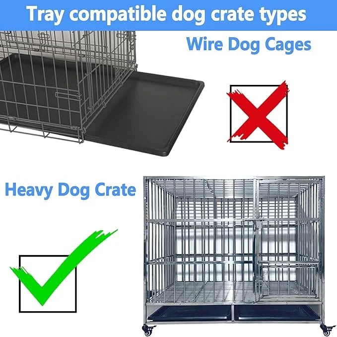 Dog Crate Tray 36" - ChewProof Replacement Pan, Easy to Clean, Easy to Assemble,Ideal for Potty Training - Perfect for Pet...