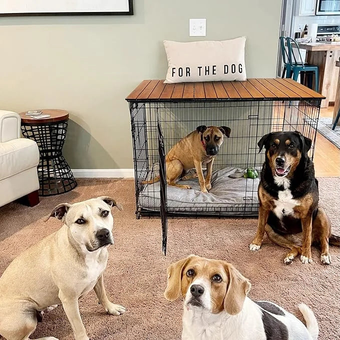 HiCaptain Pet Crate Table Topper – Foldable Wire Dog Kennel Topper Custom Pet Crate Table(XL, for 48 inch Crate) - Product...