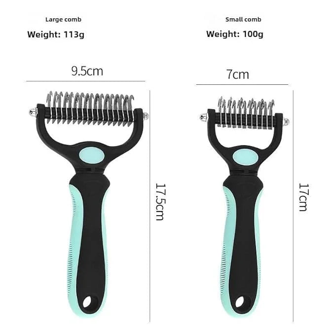 Pet Comb Ultimate Dog Grooming Set: Professional Deshedding Brushes for Dogs & Cats – Perfect for Long-Haired Breeds, Flea...
