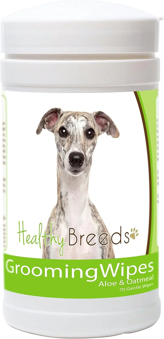 Healthy Breeds Whippet Grooming Wipes 70 Count - Product Image
