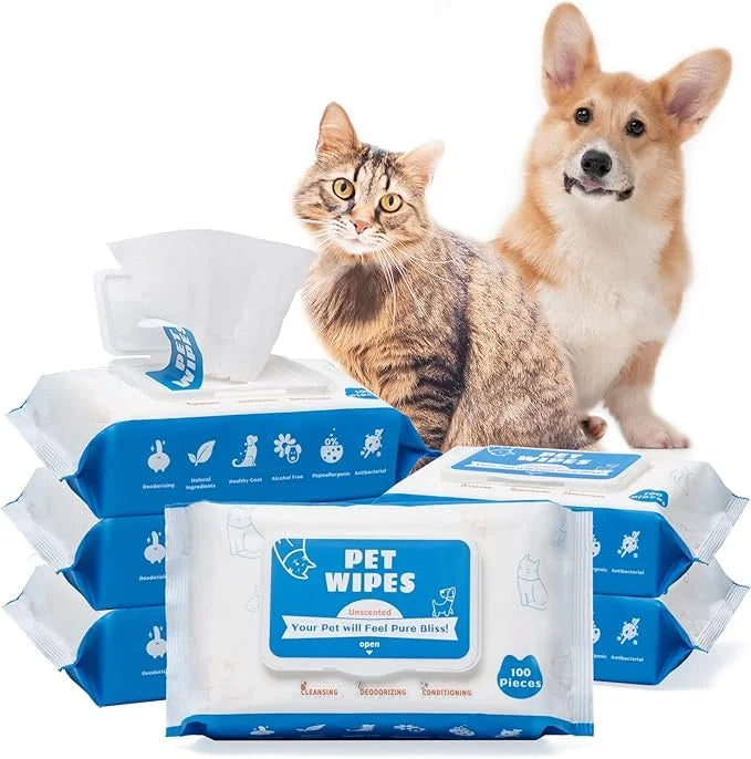 Dog Wipes for Dogs Cats, 600 Count All Purpose Cleaning Pet Wipes, Dog Ear Wipes, Quick Easy Grooming for Bums, Body, Paws...
