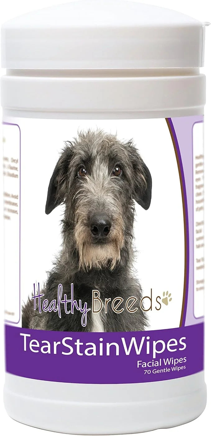 Healthy Breeds Scottish Deerhound Tear Stain Wipes 70 Count - Product Image