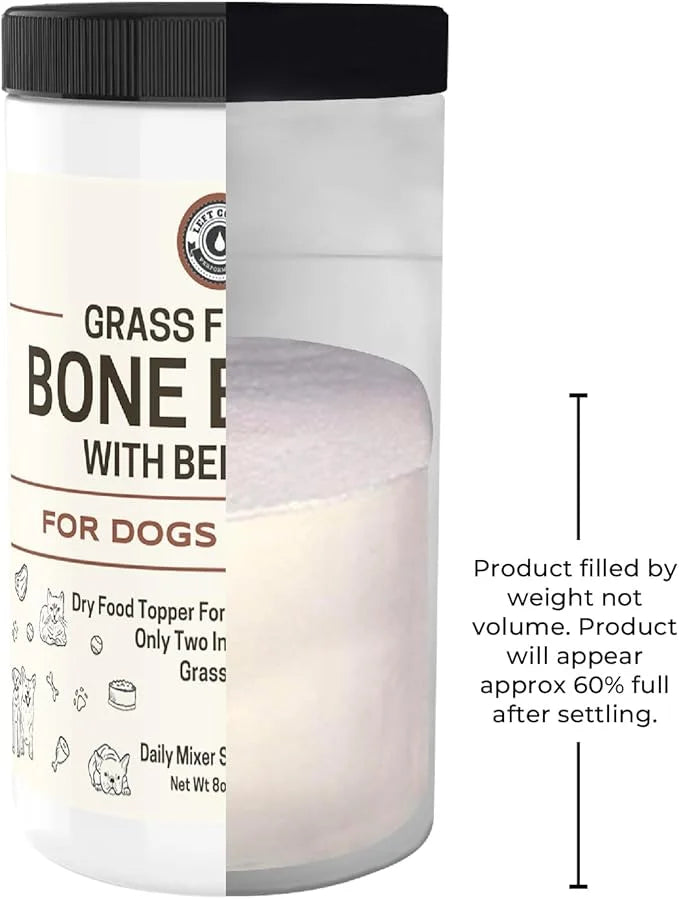 Bone Broth for Dogs and Cats with Beef Liver – Human Grade Grass Fed Beef Bone Broth Powder for Dogs – Dog Food Toppers fo...