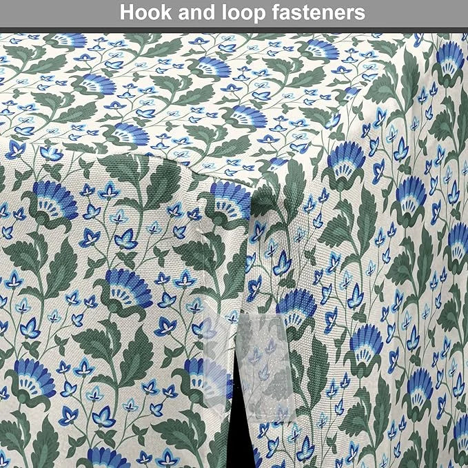Lunarable Jacobean Dog Crate Cover, Herbal Pattern Pastoral Vintage Rustic Wedding Inspired Foliage Springtime, Easy to Us...