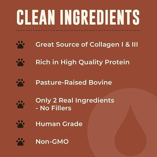 Bone Broth for Dogs and Cats with Beef Liver – Human Grade Grass Fed Beef Bone Broth Powder for Dogs – Dog Food Toppers fo...