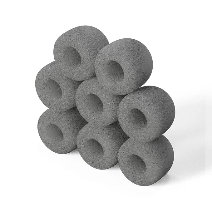 uahpet 8 Pack Replacement Sponges for Stainless Steel Cat Water Fountain & Automatic Foaming Pet Brush - Product Image