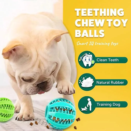 2 Different Functions Interactive Balls for Dogs 2.5” Squeaky Dog Balls Toys and Puppy Teething Chew Toy Balls for Small D...