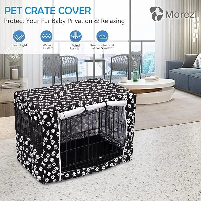 Dog Crate Cover Kennel Dogs Covers fits Small Medium Large crates cage Heavy Nylon Waterproof soundproof Indoor Outdoor - ...