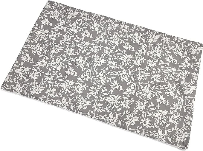 MidWest Homes for Pets Midwest Quiet Time Reversible Dog Crate Pan Cover, Fits Dog Crate Pans, 48" Gray Floral/Fleece, Pan...