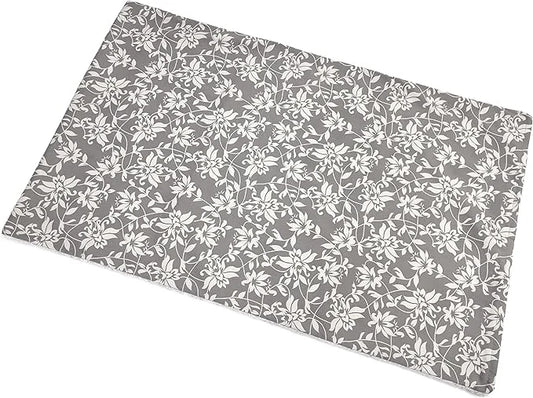 MidWest Homes for Pets Midwest Quiet Time Reversible Dog Crate Pan Cover, Fits Dog Crate Pans, 48" Gray Floral/Fleece, Pan...