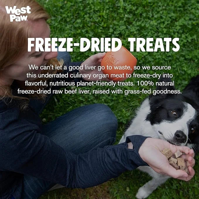 WEST PAW Freeze-Dried Raw All Natural Dog and Puppy Training Treats, Single Ingredient, Humanely Raised and Sustainably So...