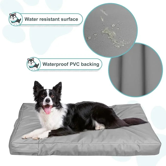 Explore Land 54 inch Gray Dog Crate Cover Bundle with 53 inch Dog Bed Cover - Product Image