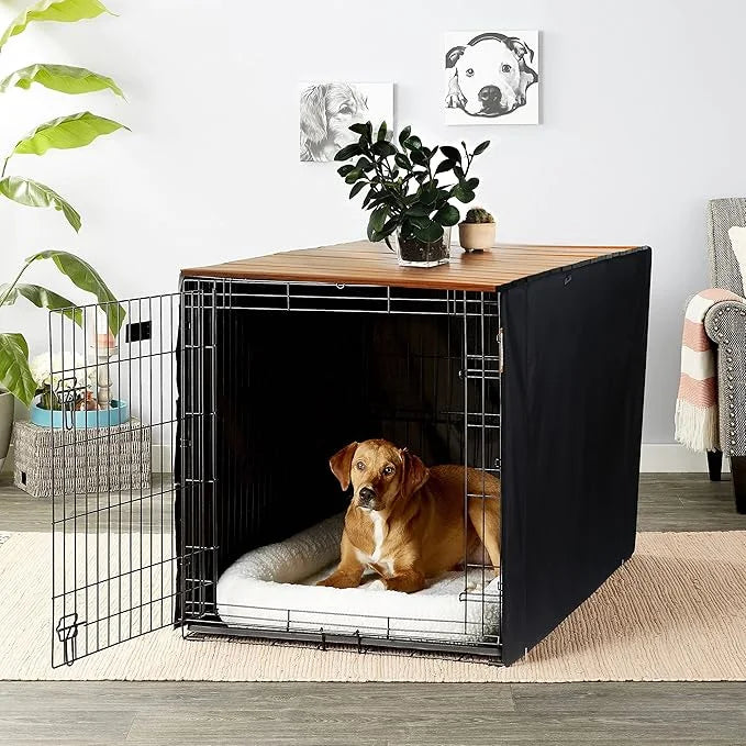 HiCaptain Pet Crate Table Topper ??Foldable Wire Dog Kennel Topper Custom Pet Crate Table (L, for 42 inch Crate) - Product...