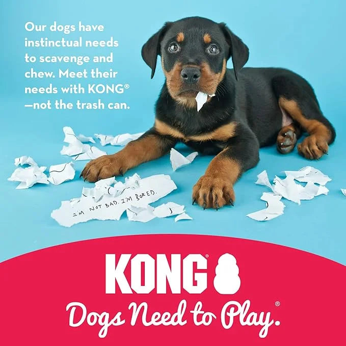 KONG Puppy - Natural Teething Rubber Chew Toy for Dogs - Stuffable Dog Toy for Extended Playtime - Chew & Fetch Toy for Pu...