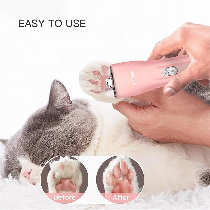 2 in 1 Prowerful Home Professional Dog Grooming Kit Clipper Low Noise USB Rechargeable Gifts for Dog Cat Pink,MTS006 - Pro...