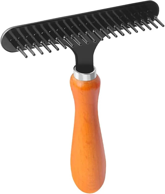 1 Pack Carpet Rake Portable, Pet Hair Remover, Portable Dog Cat Hair Remover Lint for Hairball, Single Row Pins Shedding a...