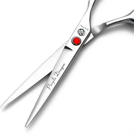 Purple Dragon 4“/5"/5.5"/6"/6.5"/7"/7.5"/8"/9"/10" Sharp Edge Salon Hair Cutting Shears - Pet/Dog Grooming Scissors with B...