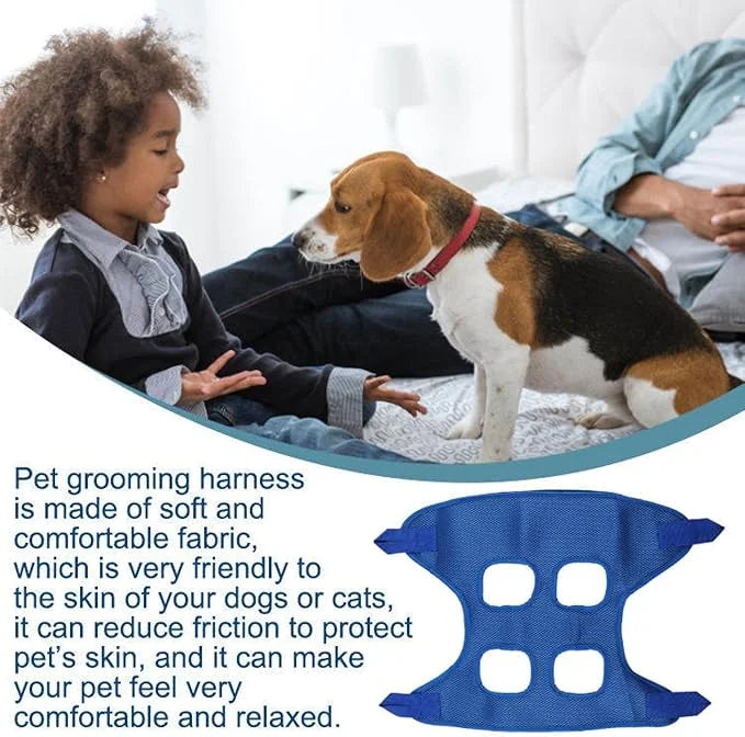 Dog Grooming Hammock Harness for Dogs & Cats with Pet Nail Clipper Trimmer - Pet Grooming Accessory - Dog Slings for Large...