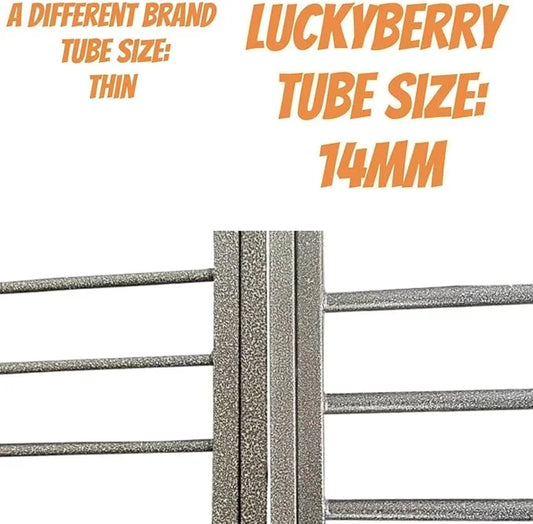 Heavy Duty Extra Large Dog Crate with Wheels - Indestructible 38/42/46 Inch Chew-Proof, Escape-Proof Kennel for High-Anxie...