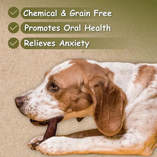Top Dog Chews - Thick 12 Inch Bully Sticks, 100% Natural Beef, Free Range, Grass Fed, High Protein, Supports Dental Health...