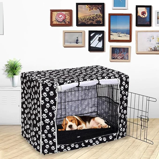 Dog Crate Cover Kennel Dogs Covers fits Small Medium Large crates cage Heavy Nylon Waterproof soundproof Indoor Outdoor - ...