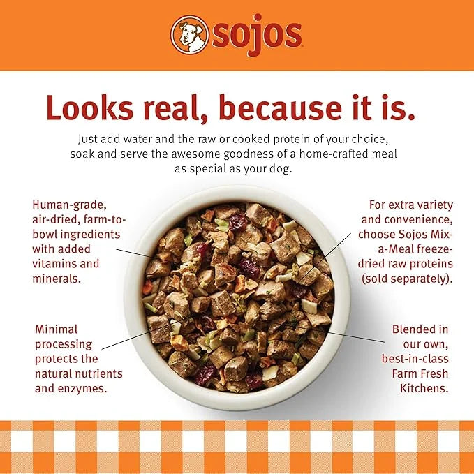 Sojos Mix-A-Meal Grain-Free Pre-Mix Dehydrated Dog Food, 8 lb - Product Image