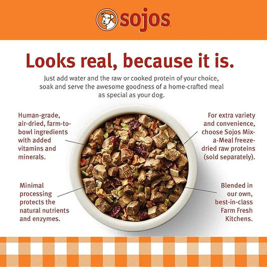 Sojos Mix-A-Meal Grain-Free Pre-Mix Dehydrated Dog Food, 8 lb - Product Image