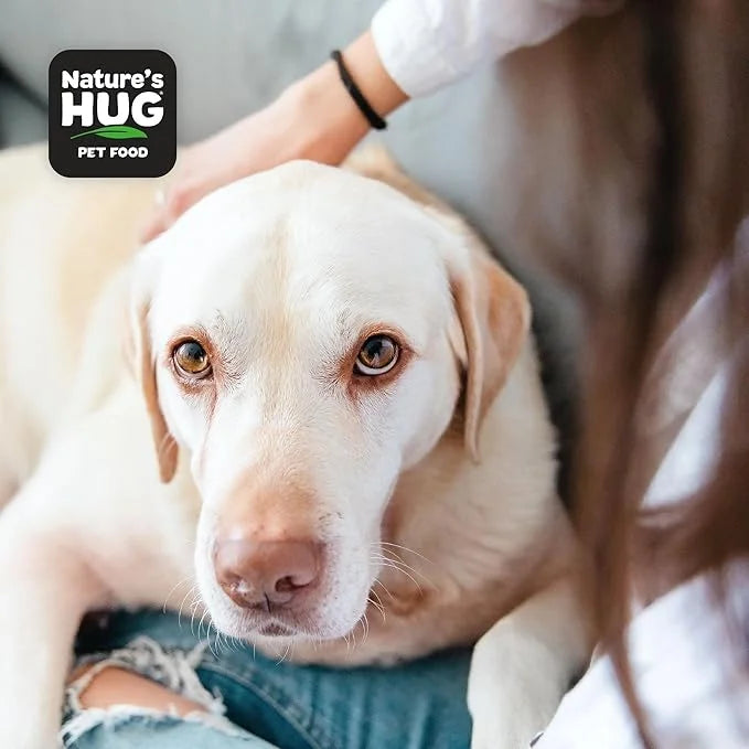 Nature's HUG Dry Dog Food, for Senior-Medium & Large Breeds, 20 lb. Bag, Chicken Flavor Plant-Based Protein Vegetarian Kib...