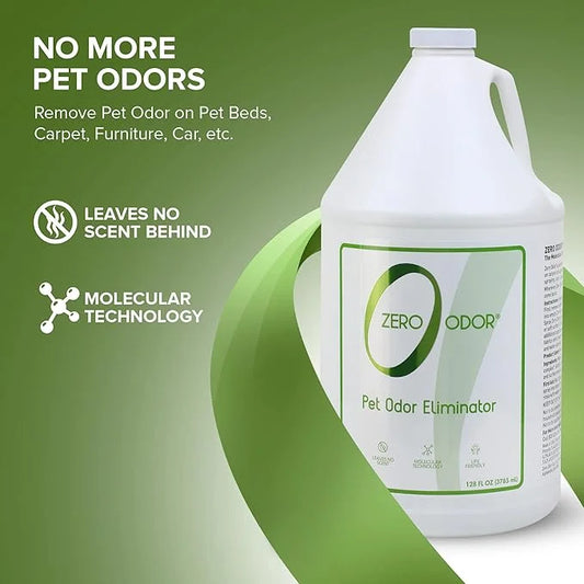 Zero Odor - Pet Odor Eliminator for strong odor, Eliminate Air & Surface Odors – Patented Molecular Technology Best For Ca...