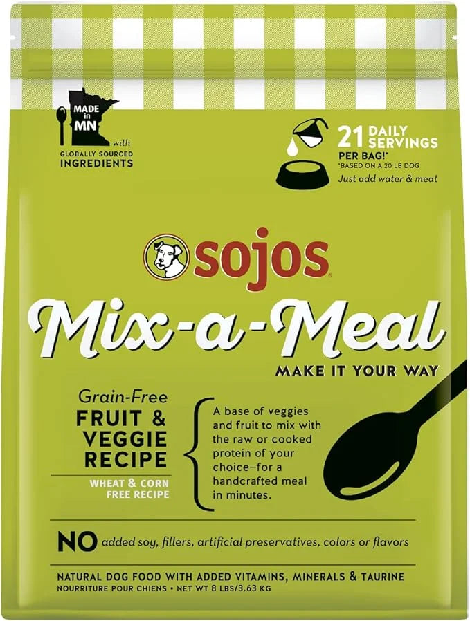 Sojos Mix-A-Meal Grain-Free Pre-Mix Dehydrated Dog Food, 8 lb - Product Image