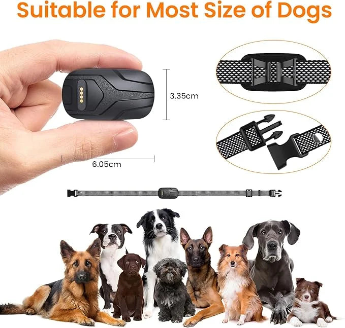 GPS Tracker for Dogs and Activity & Fitness Monitor,Wireless Fence 2 in 1 Pet Tracking Smart Collar,Unlimited Range,Real-T...