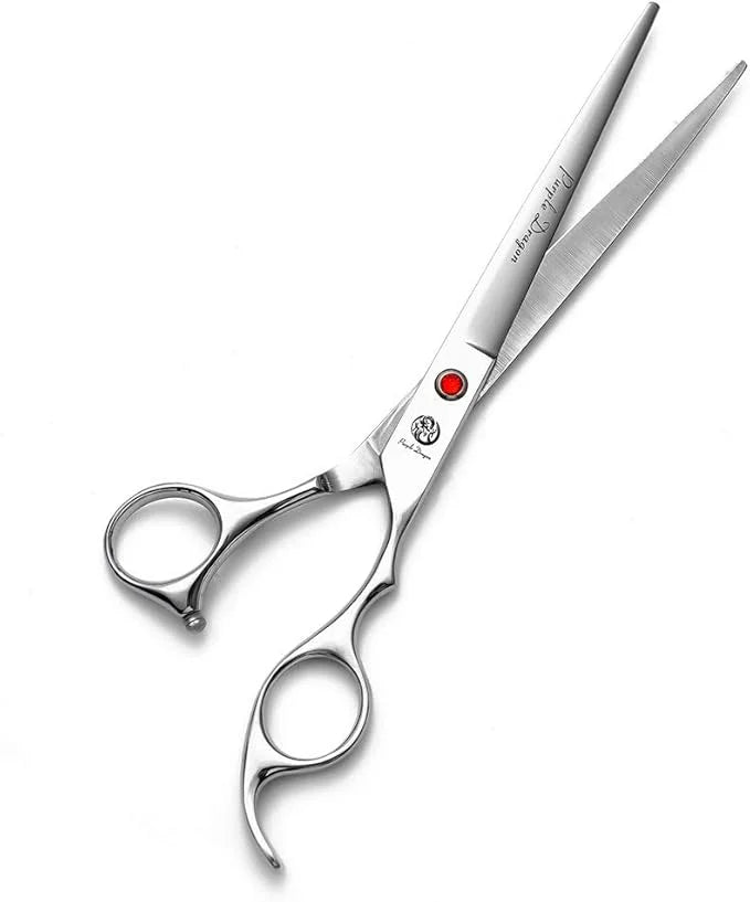 Purple Dragon 4“/5"/5.5"/6"/6.5"/7"/7.5"/8"/9"/10" Sharp Edge Salon Hair Cutting Shears - Pet/Dog Grooming Scissors with B...